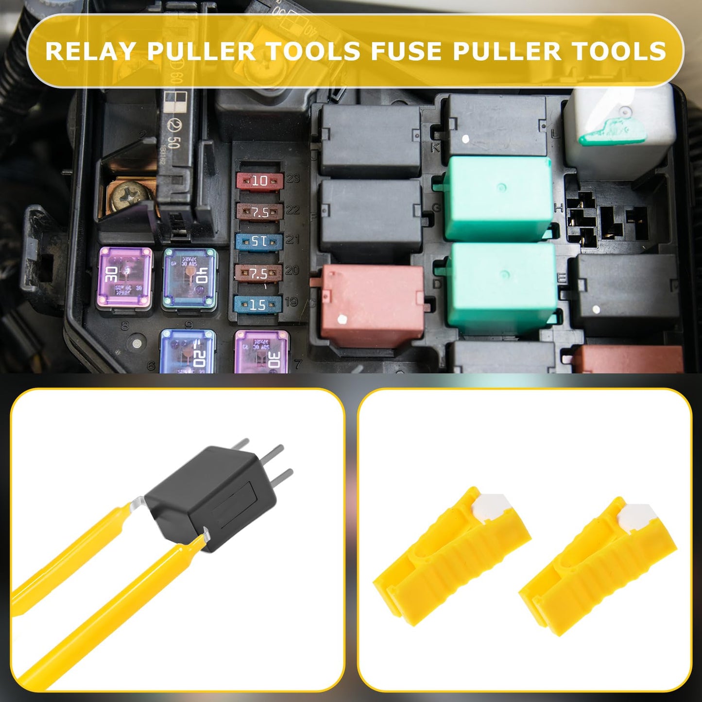 Praktisches Sicherungszieher Set Auto Relais Abzieher Kunststoff