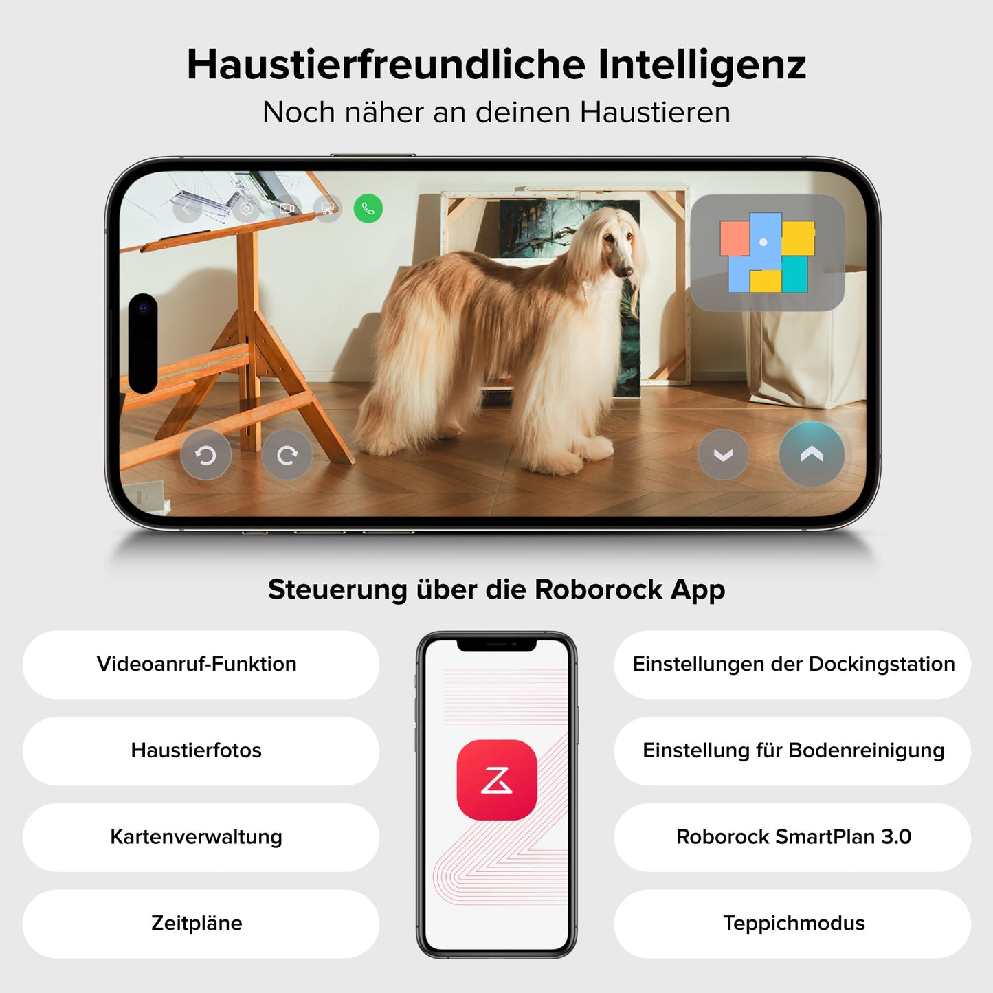roborock Qrevo Curv 2 Pro Saugroboter mit Wischfunktion&Hebarem Wischmopp, 25.000 Pa HyperForce Saugkraft, Dual Anti-Tangle-System, 100°C Heißwasser-Moppwäsche, Reactive Al-Hinderniserkennung (Weiß)