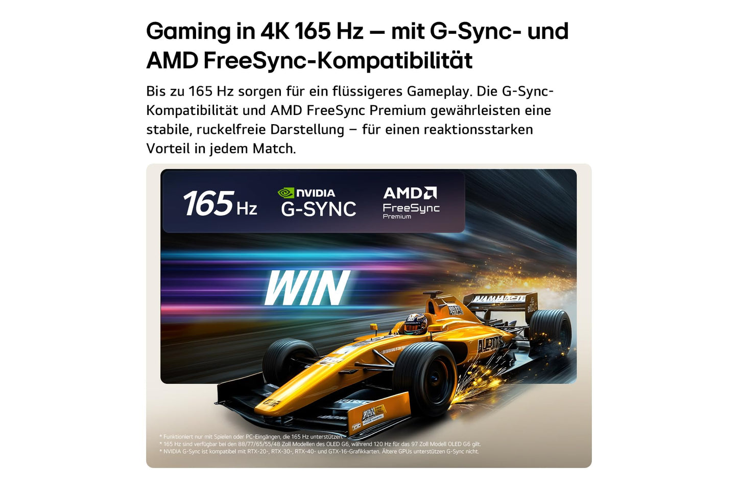 LG OLED65G67LW TV 65 Zoll (165 cm) 4K OLED evo AI TV (α11 Gen3 4K AI Prozessor, webOS 26, 120Hz (VRR bis zu 165Hz)) [Modelljahr 2026] [Energieklasse E]