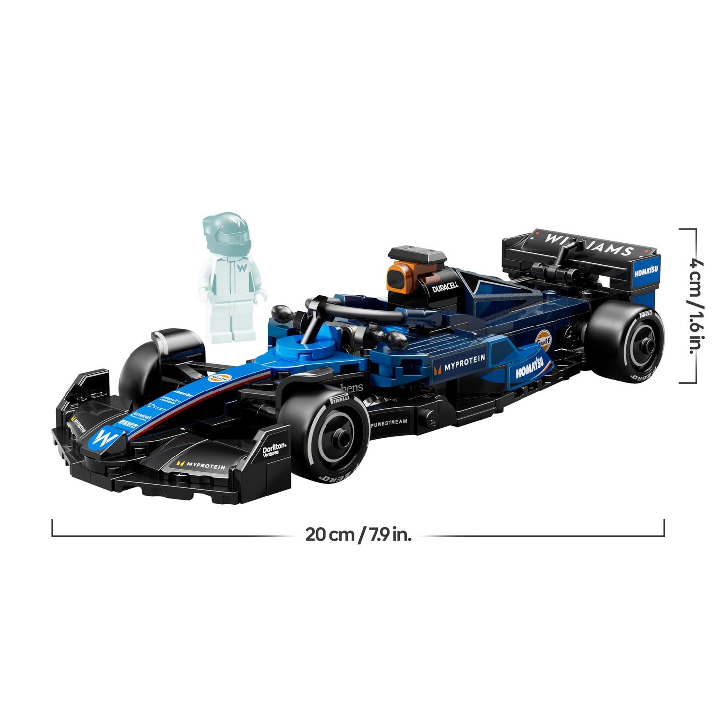 LEGO Speed Champions Williams Racing FW46 F1 Rennauto - Spielzeug mit Formel 1 Minifigur zum Sammeln - Geschenk für Jungen & Mädchen ab 10 Jahren und Erwachsene Motorsport Fans 77249