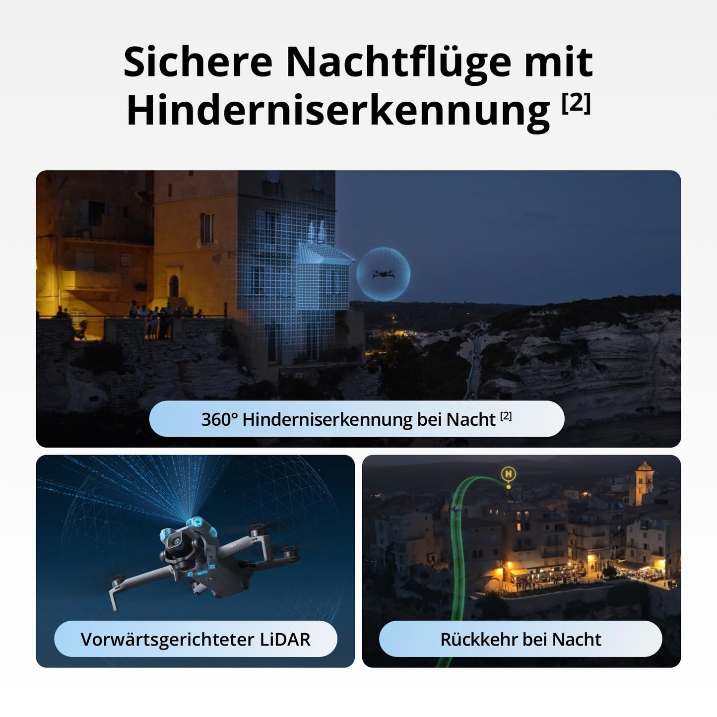 DJI Mini 5 Pro Fly More Combo mit DJI RC 2 und 1 Jahr Care (Automatisch Aktiviert), C0-Zertifiziert, 4K-Drohne für Anfänger, Drohne mit Kamera, 1-Zoll CMOS, Hinderniserkennung, 225°-Gimbal-Rotation