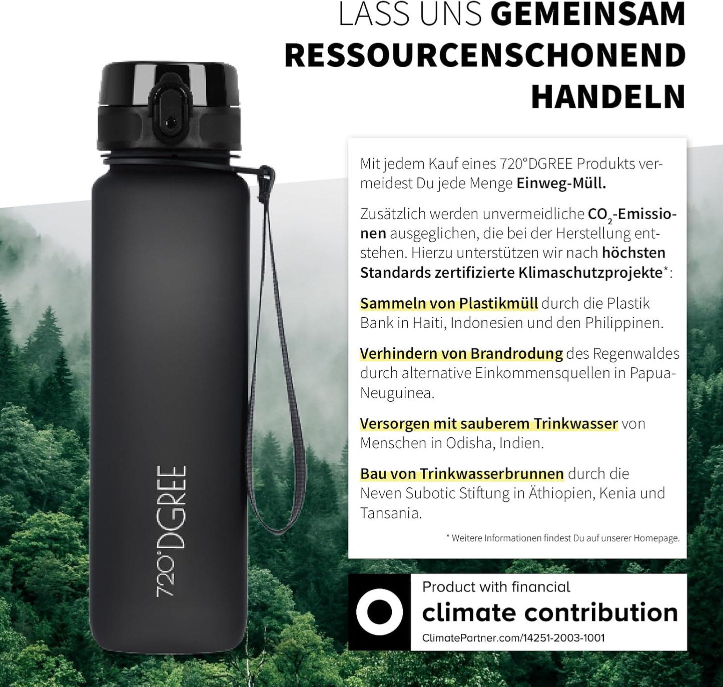 720°DGREE uberBottle – Premium Trinkflasche 1000ml