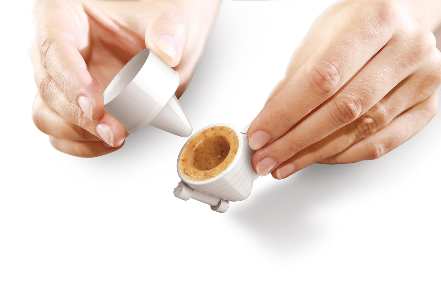 Backform fuer gefuelltes Gebaeck Bienenkoerbchen