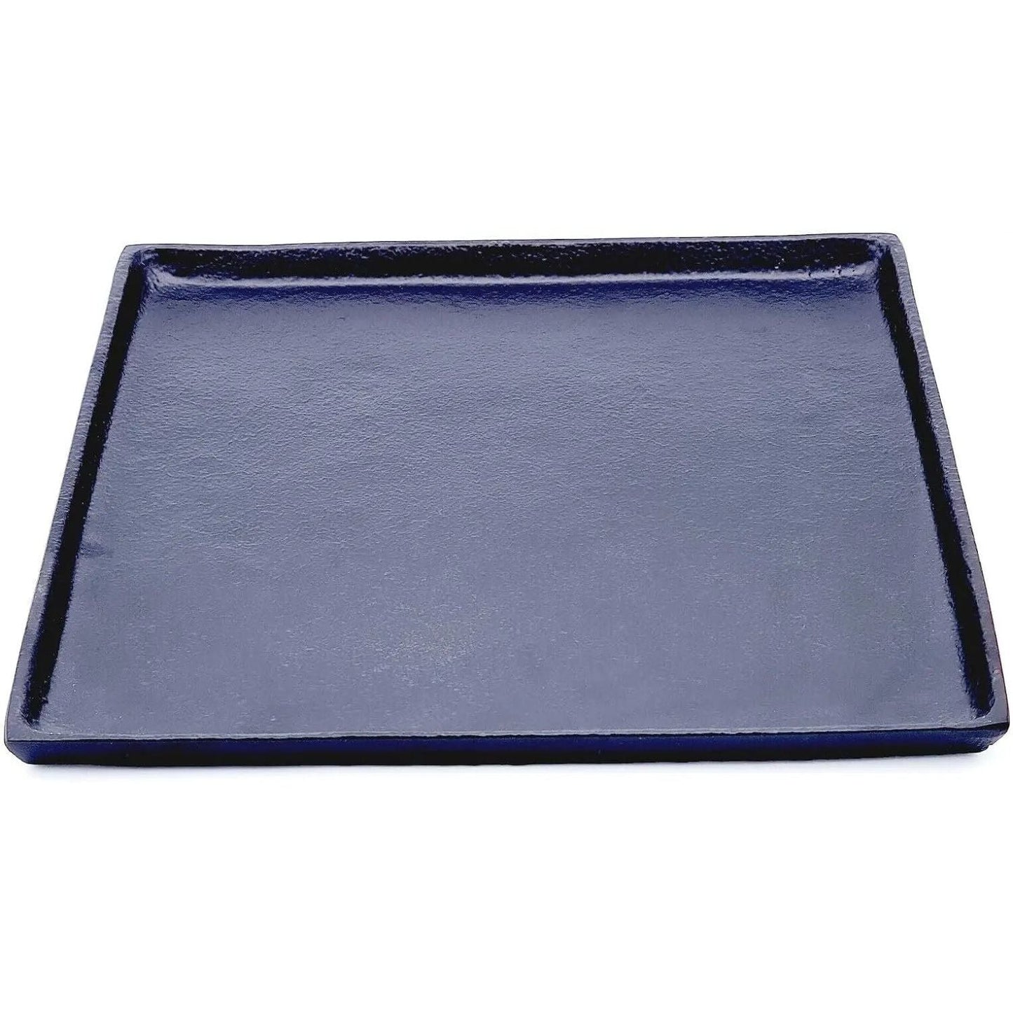 Dekoteller schwarz Dekoschale Metall Teller Schale Alu Deko 30x30 cm