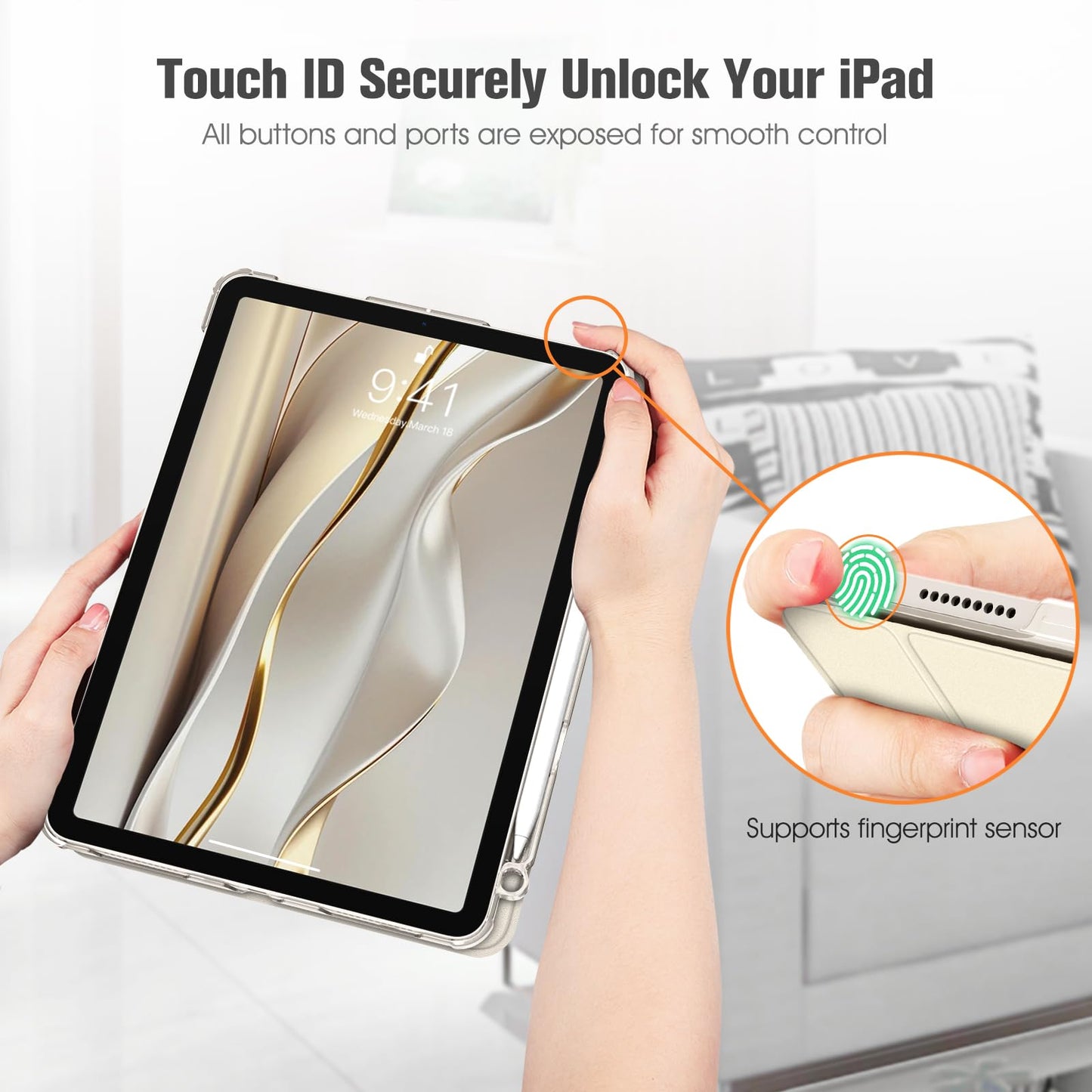 Fintie Schutzhülle für iPad Air 11 Zoll mit integriertem Stifthalter