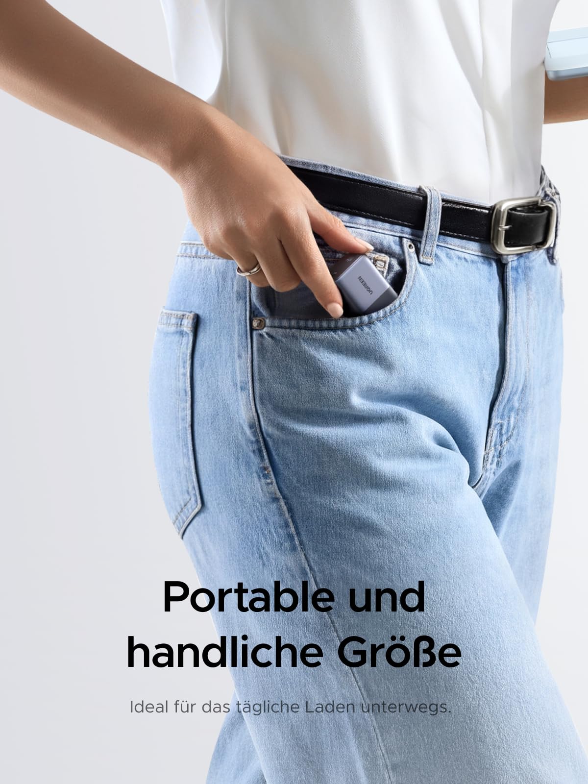 UGREEN Nexode Air USB C Ladegerät 65W Mini, superkompakter Netzteil, GaNInfinity Schnellladegerät, TÜV-Zertifiziert, für MacBook Air/Neo/Pro, iPhone 17/16, iPad, Galaxy S26 Ultra(Grau)