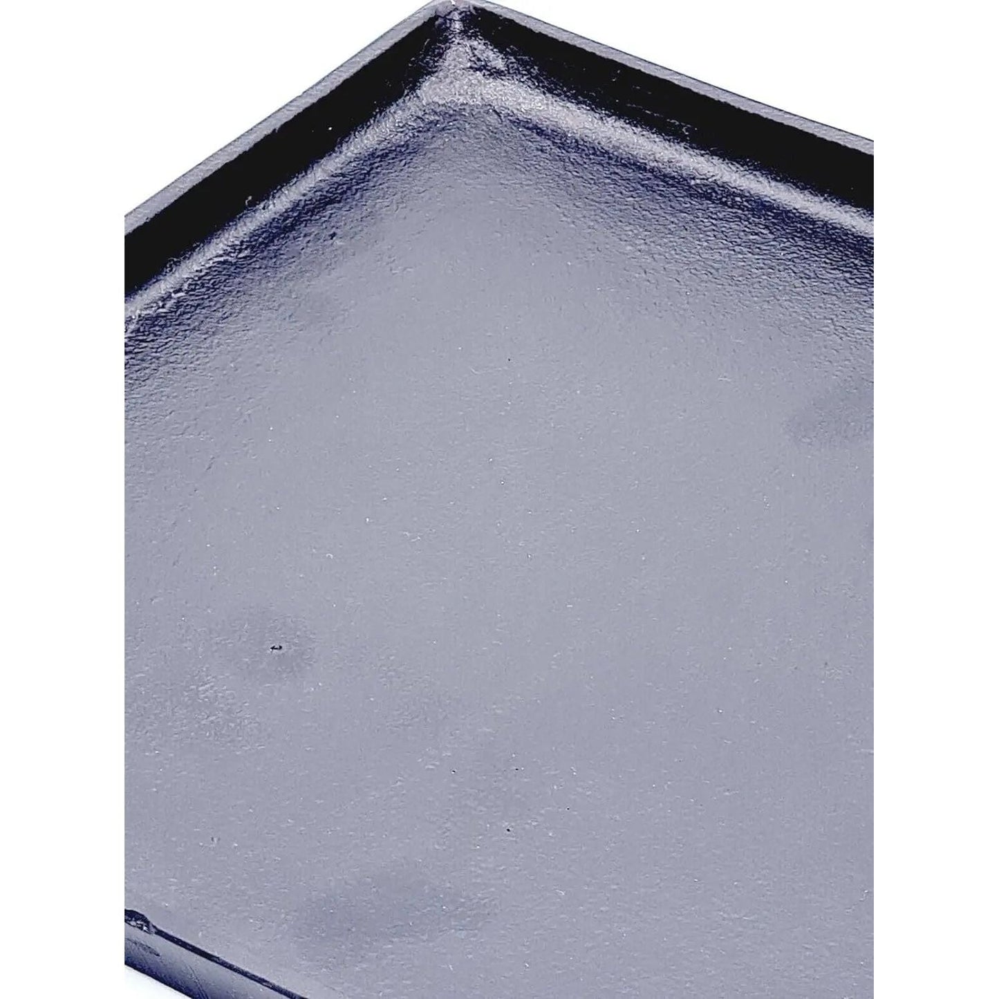 Eleganter Dekoteller aus schwarzem Aluminium 25x25 cm