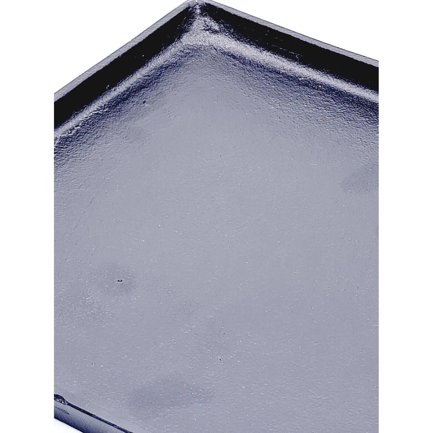 Eleganter Dekoteller aus schwarzem Aluminium 25x25 cm