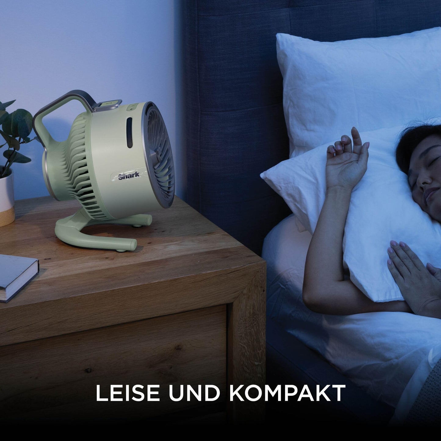 Shark FlexBreeze HydroGo Starker Ventilator mit Sprühnebel, Kühlung für drinnen & draußen, leise & langlebig, kabelgebunden & kabellos, kompakt & leicht, 5 Geschwindigkeiten, Mint FA050EUGN