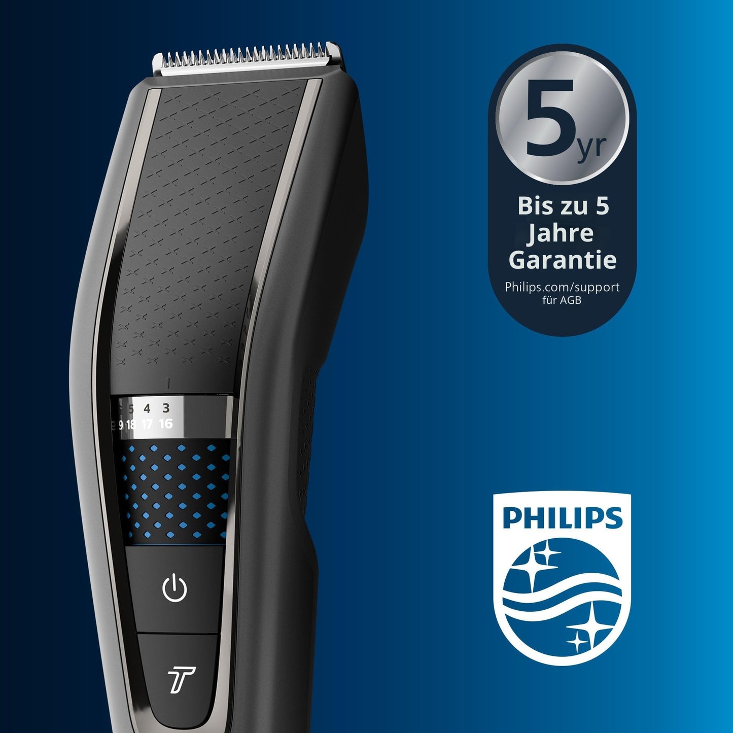 Philips Hair Clipper Series 7000 Haarschneider mit Trim-n-Flow-Technologie (Modell HC7650/15)