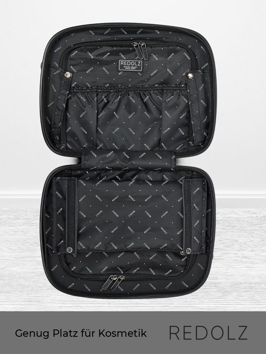 Stabiles Hartschalen Beauty Case mit Aufsteckfunktion für Reisen