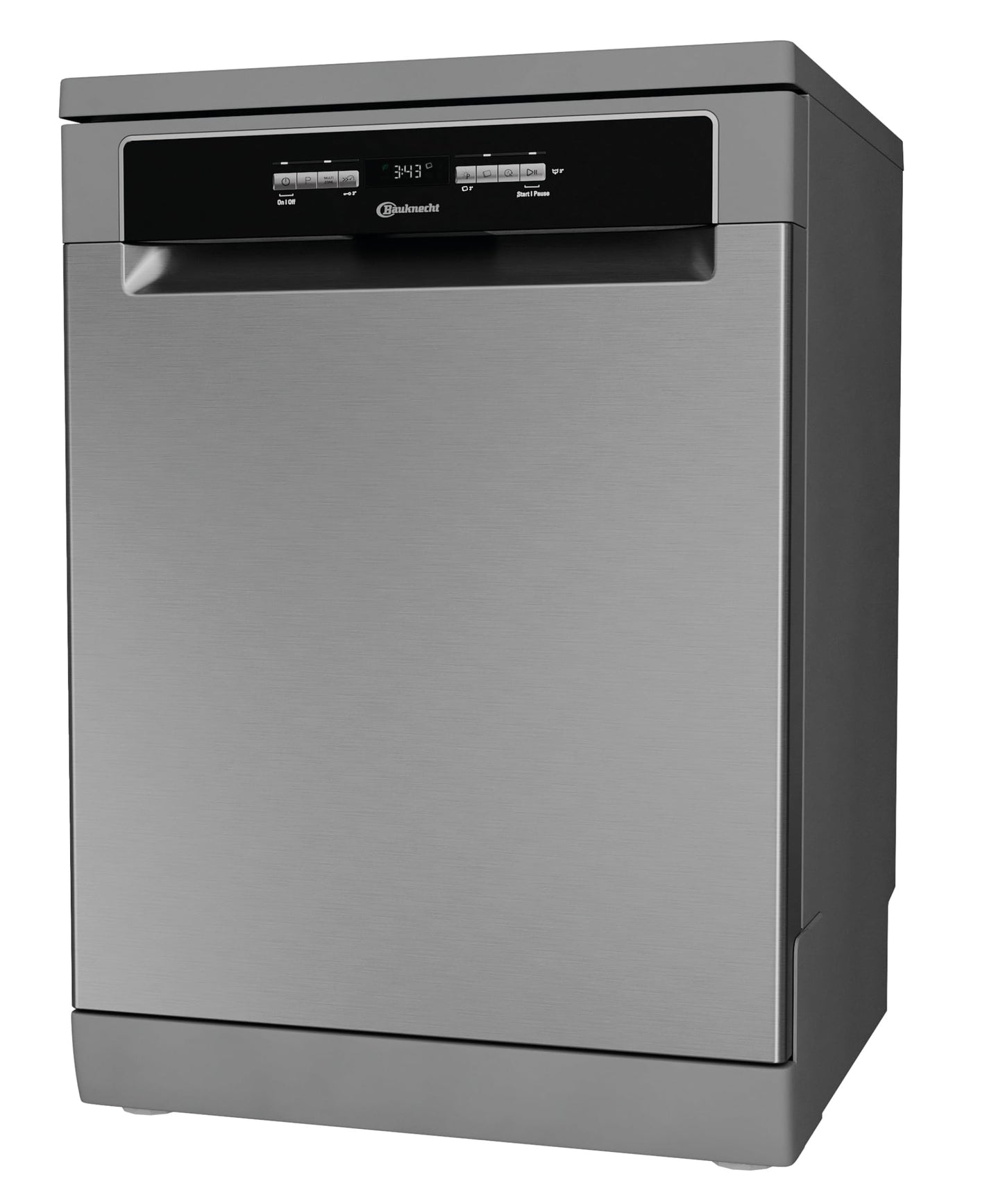 Bauknecht BK4FB14BN7A0X Freistehender-Geschirrspüler/ 60 cm/ActiveDry–Türöffnungssystem/Startzeitvorwahl/MultiZone–separates Ober-oder Unterkorbspülen/Besteckschublade–flexibel beladbar