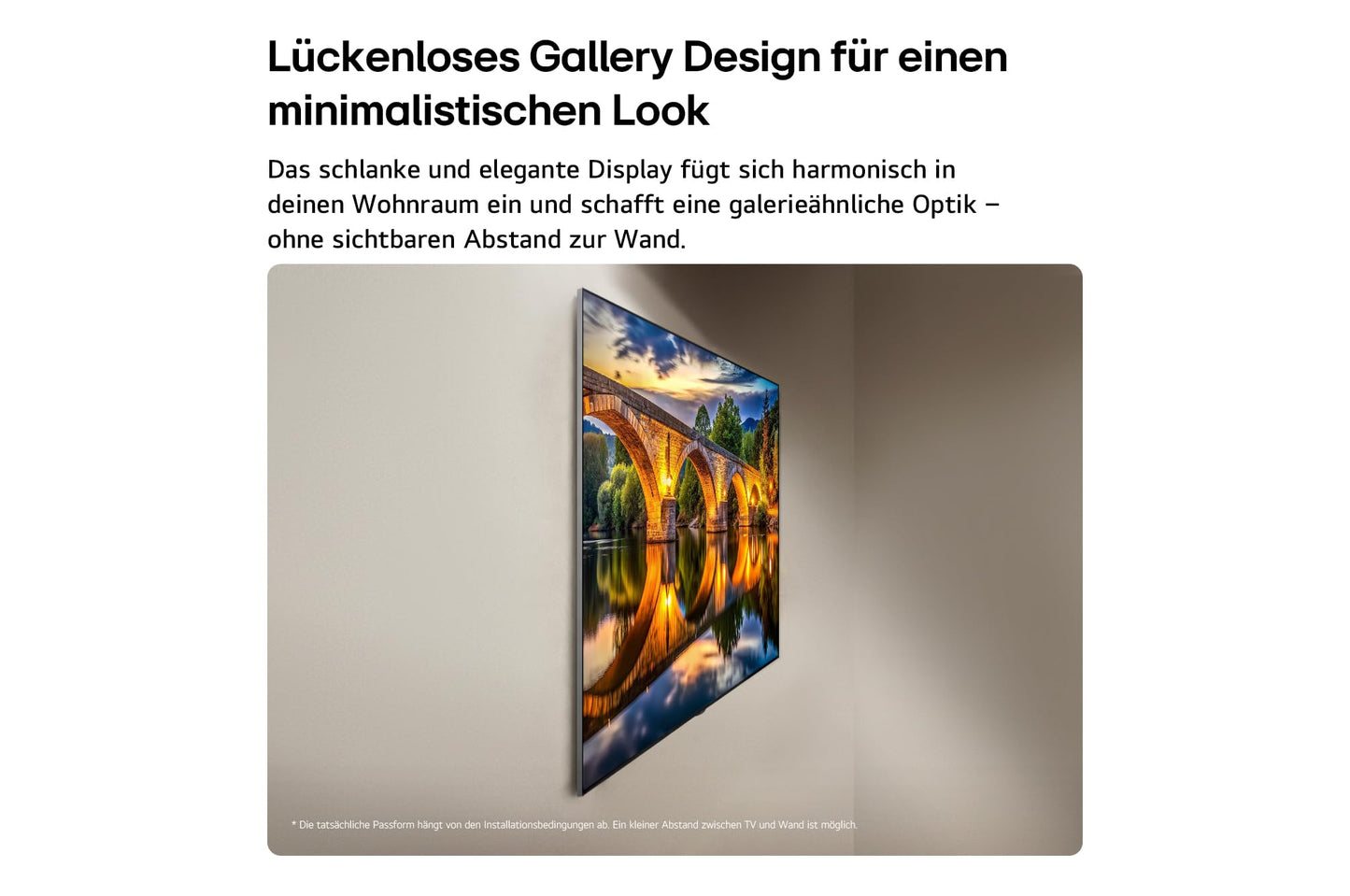 LG OLED65G67LW TV 65 Zoll (165 cm) 4K OLED evo AI TV (α11 Gen3 4K AI Prozessor, webOS 26, 120Hz (VRR bis zu 165Hz)) [Modelljahr 2026] [Energieklasse E]