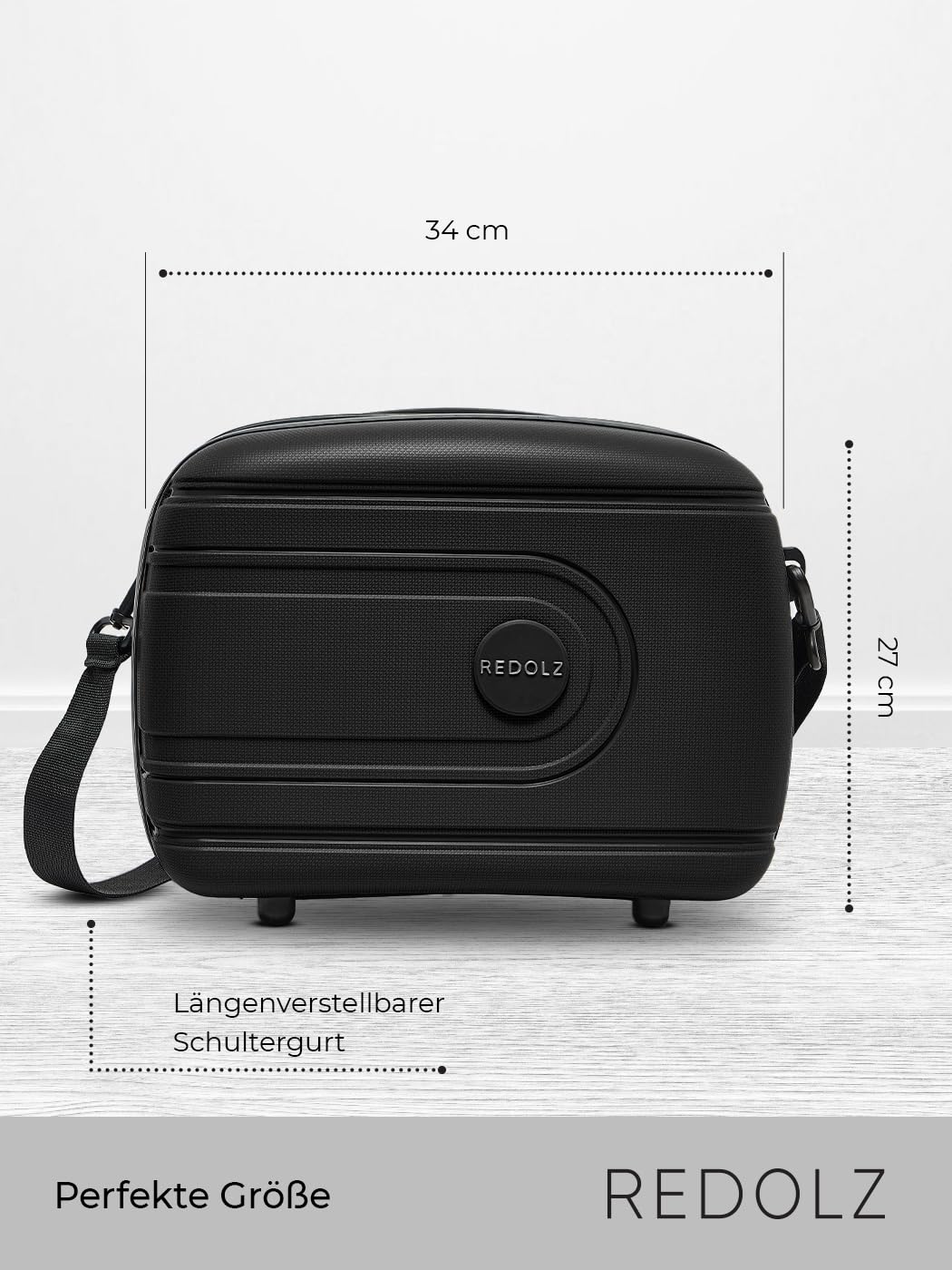 Stabiles Hartschalen Beauty Case mit Aufsteckfunktion für Reisen