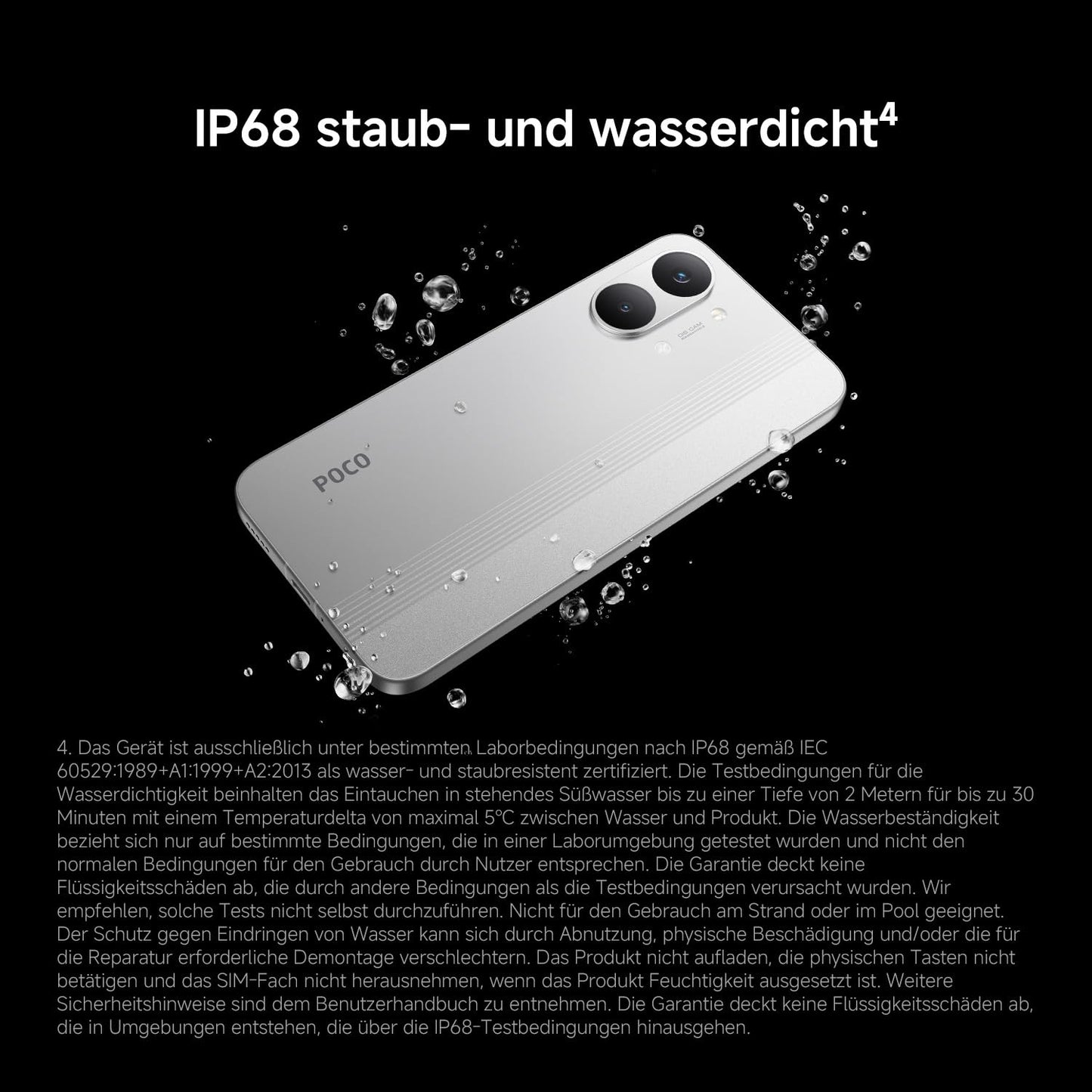 XIAOMI Poco X8 Pro Max Smartphone 12GB+256GB, Dimensity 9500s Prozessor, 8500mAh Akku, Ultra-helles AMOLED-Display, 50MP Light Fusion 600 Hauptkamera mit OIS, Handy in Schwarz, 3 Jahre Garantie