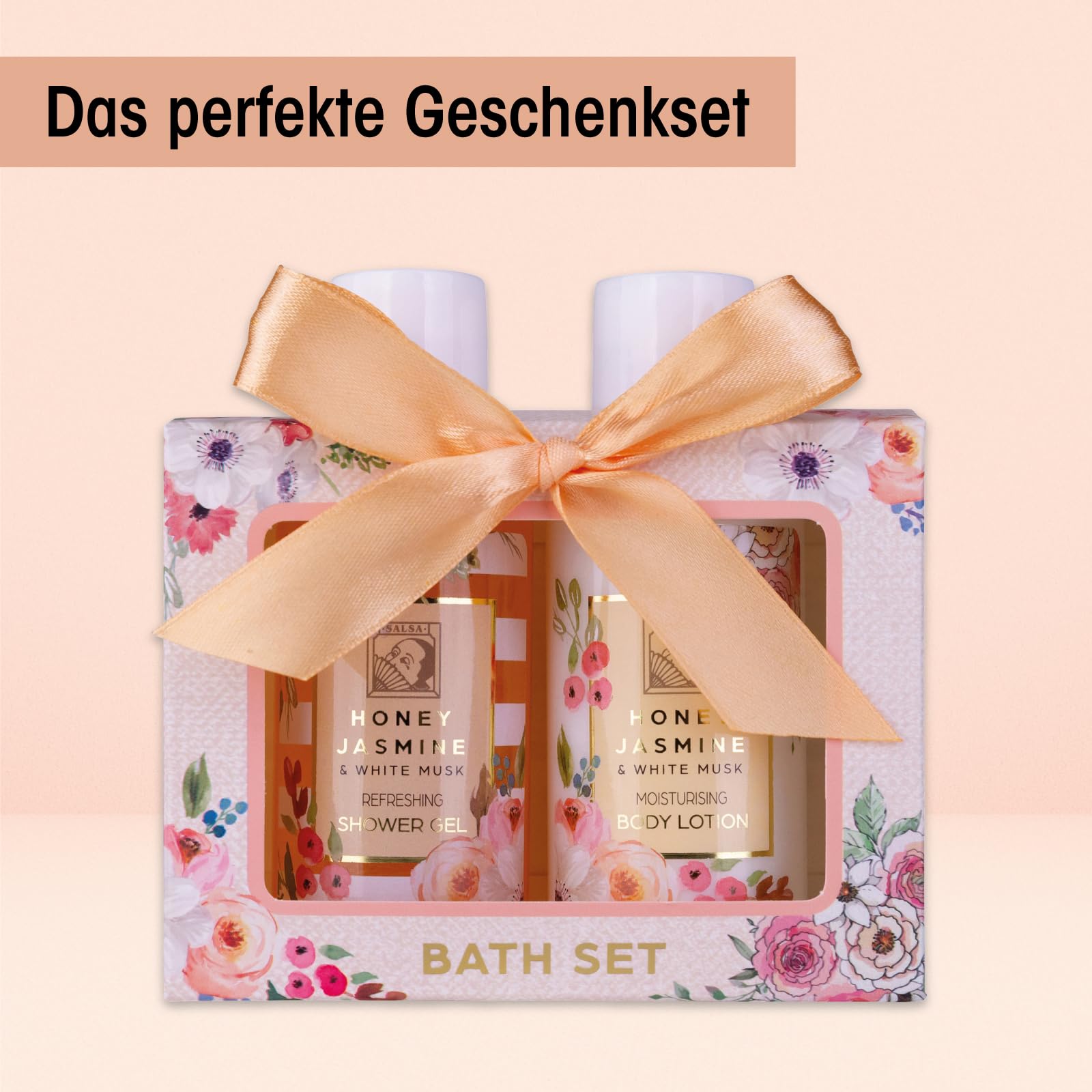 Accentra Duschset Frauen Geschenkset Honey Jasmine Pflegeset 2-teilig-accentra