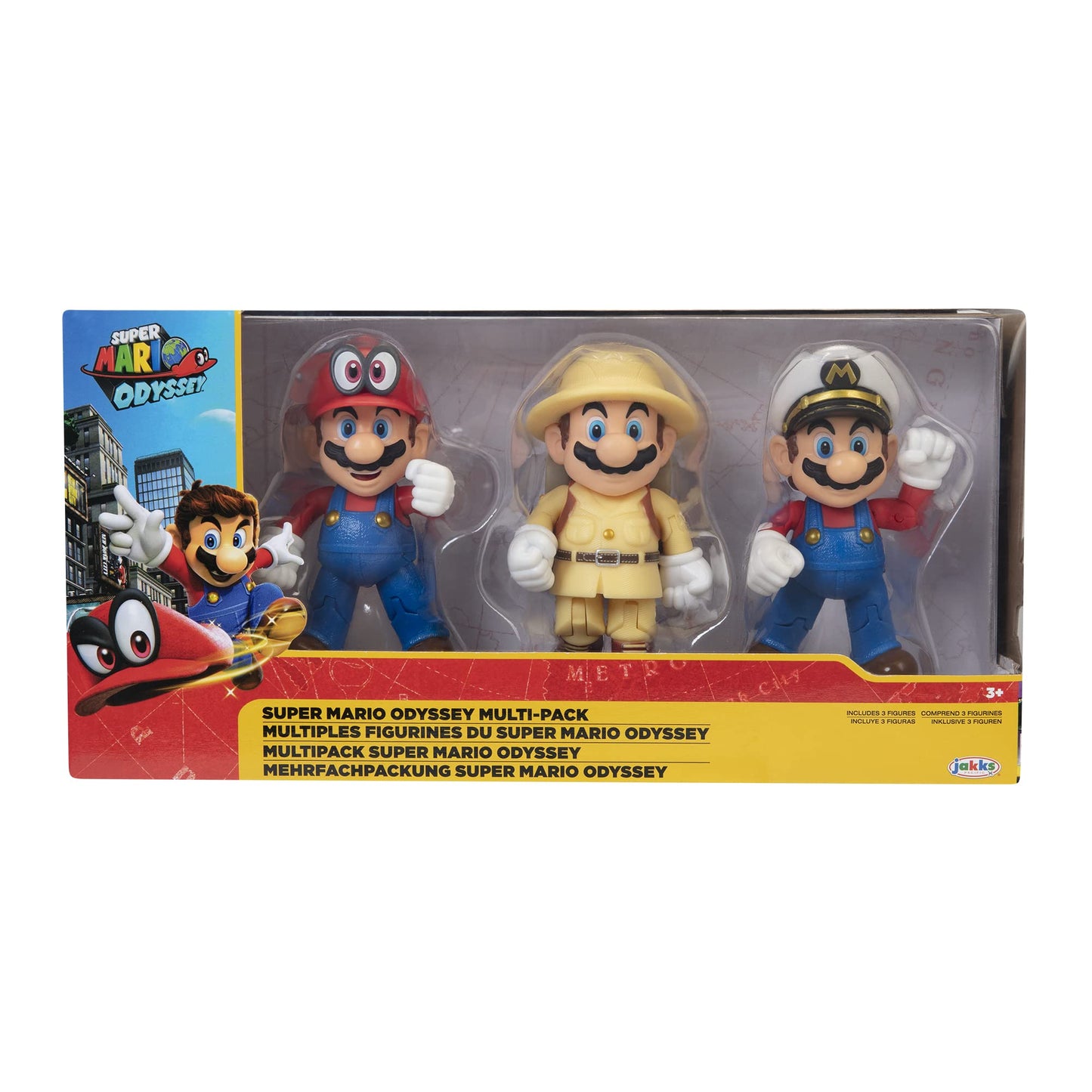 Nintendo SUPER MARIO 406534 Odyssey 3er Pack, 10 cm