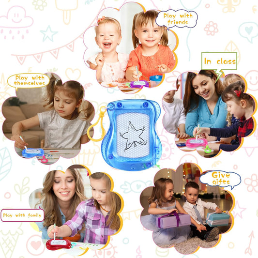 Mini Maltafel Set als Schlüsselanhänger für Kinder 12 Stück Kreatives Zeichnen