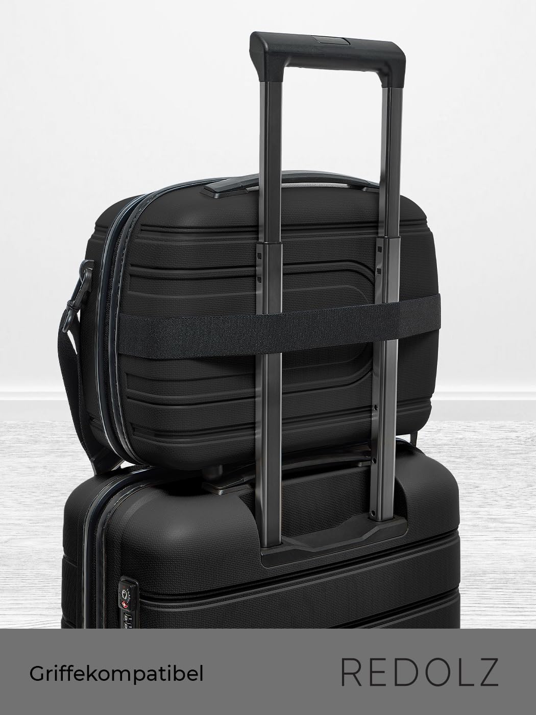 Stabiles Hartschalen Beauty Case mit Aufsteckfunktion für Reisen