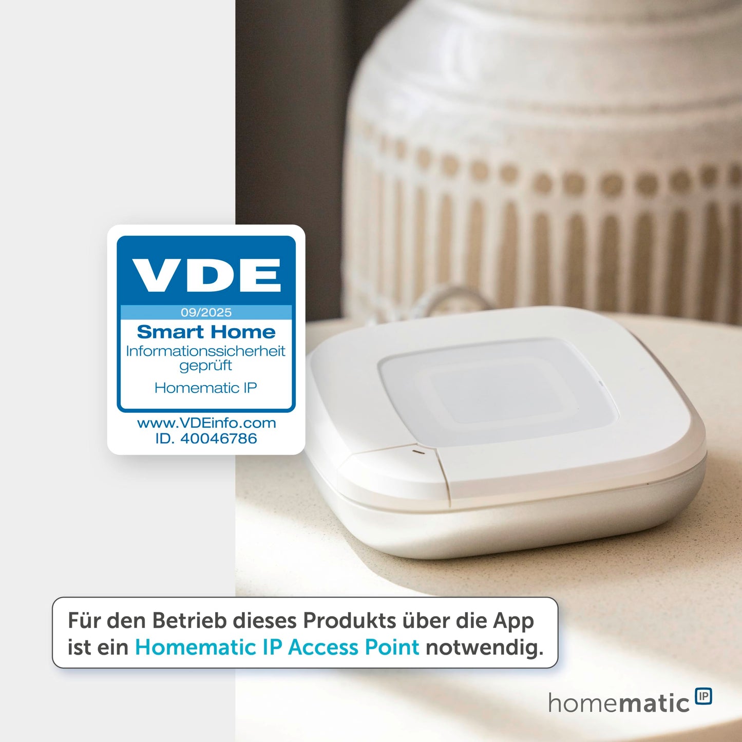 Homematic IP Heizkörperthermostat – Basic, Smart Home, digitaler Thermostat Heizung, Steuerung per App, Alexa, Google Home, einfache Installation, Energie sparen, 153412A3
