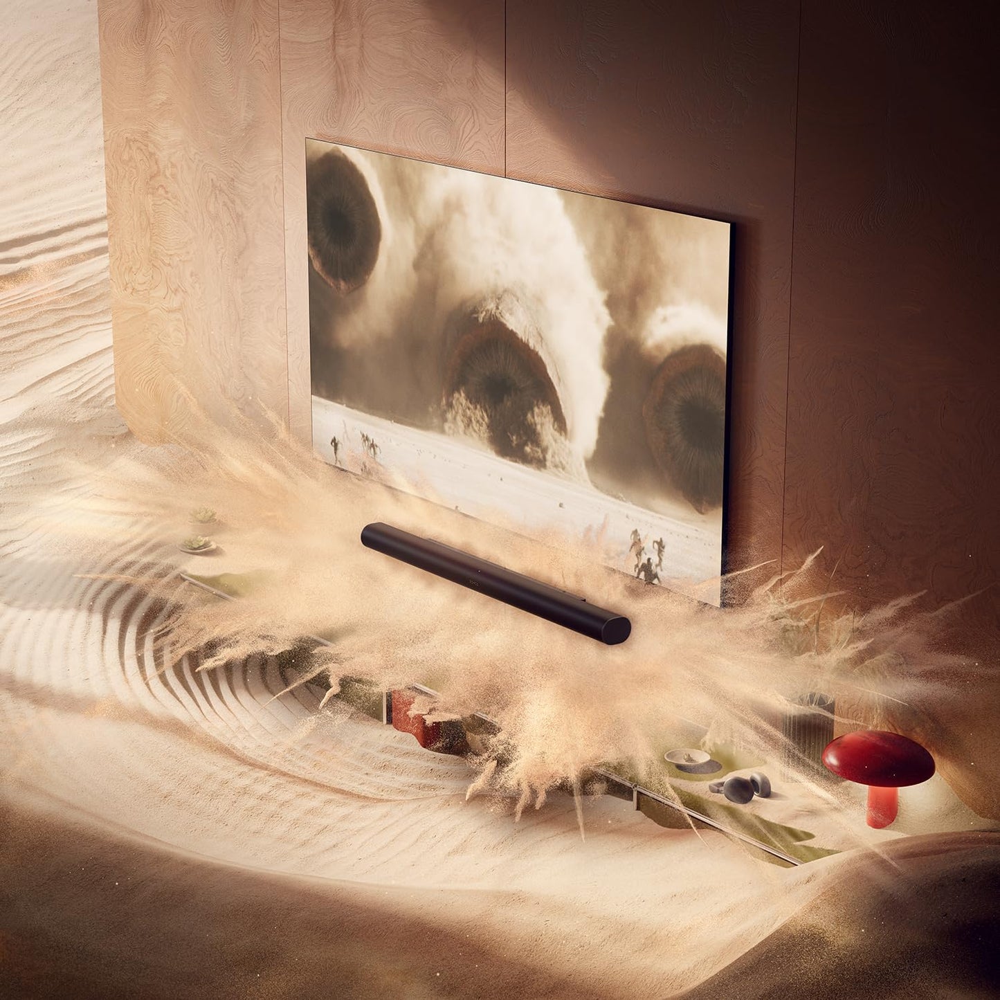 Sonos Arc Ultra mit Dolby Atmos und Voice Control – 9.1.4 Surround Sound für TV und Musik – Schwarz