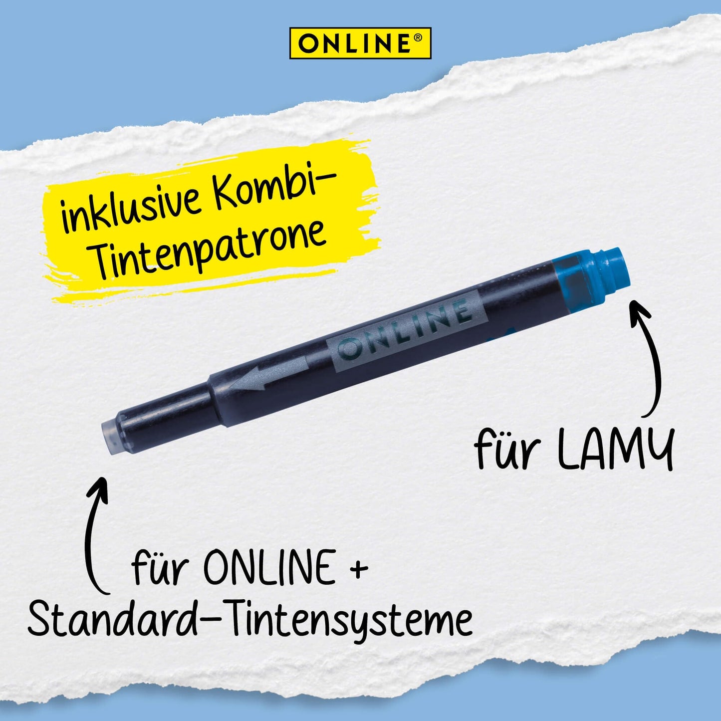 Online Tintenpatronen Rollerball Bachelor Design Fußball ergonomisch