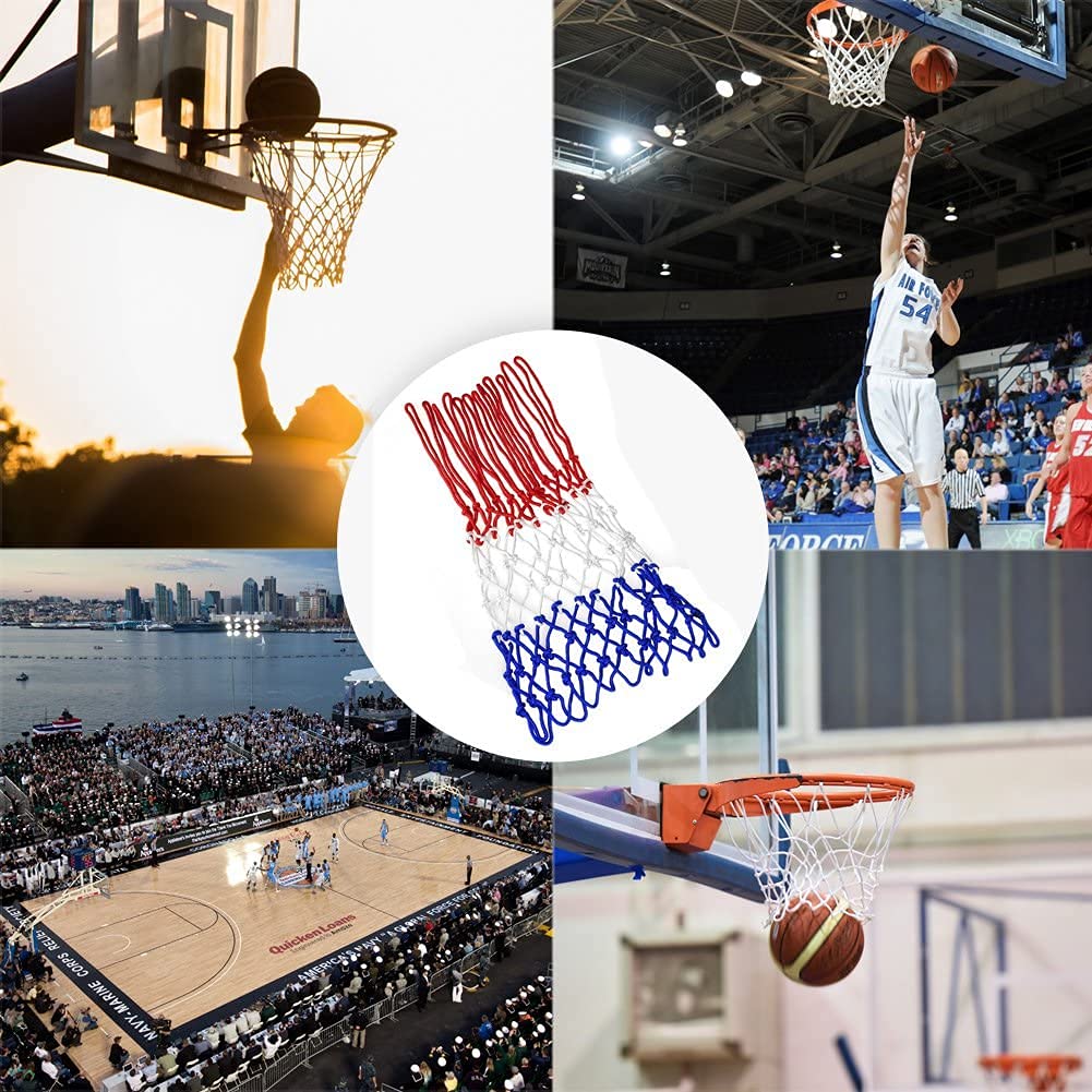 Robustes 2er Basketballnetz Set für Outdoor und Indoor in Standardgröße 50 cm-PIQIUQIU