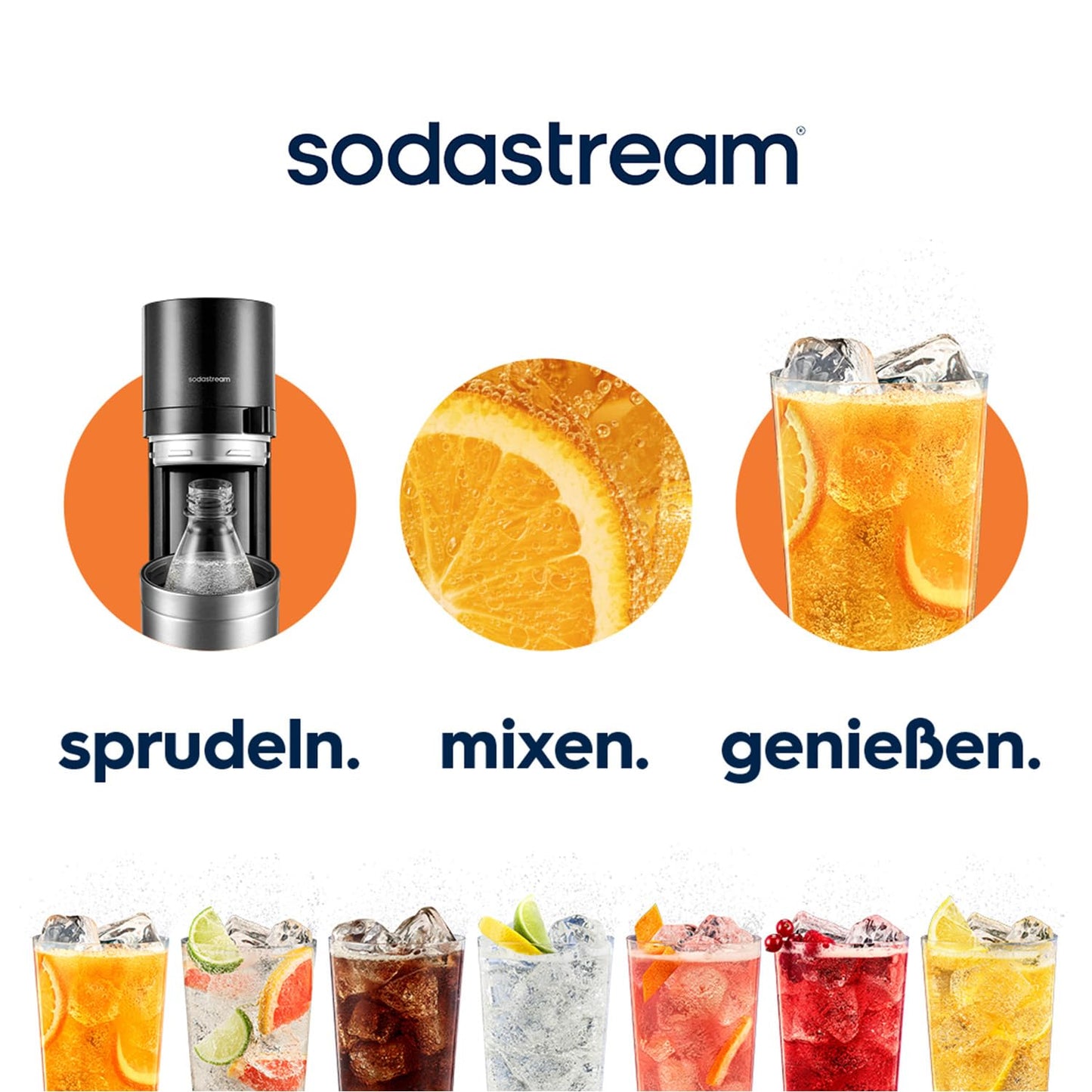 SodaStream Wassersprudler DUO mit Quick-Connect CO2-Zylinder | inkl. 2x 1L Glasflasche und 2x 1L FUSE Kunststoffflasche (spülmaschinengeeignet) |Farbe: Titan