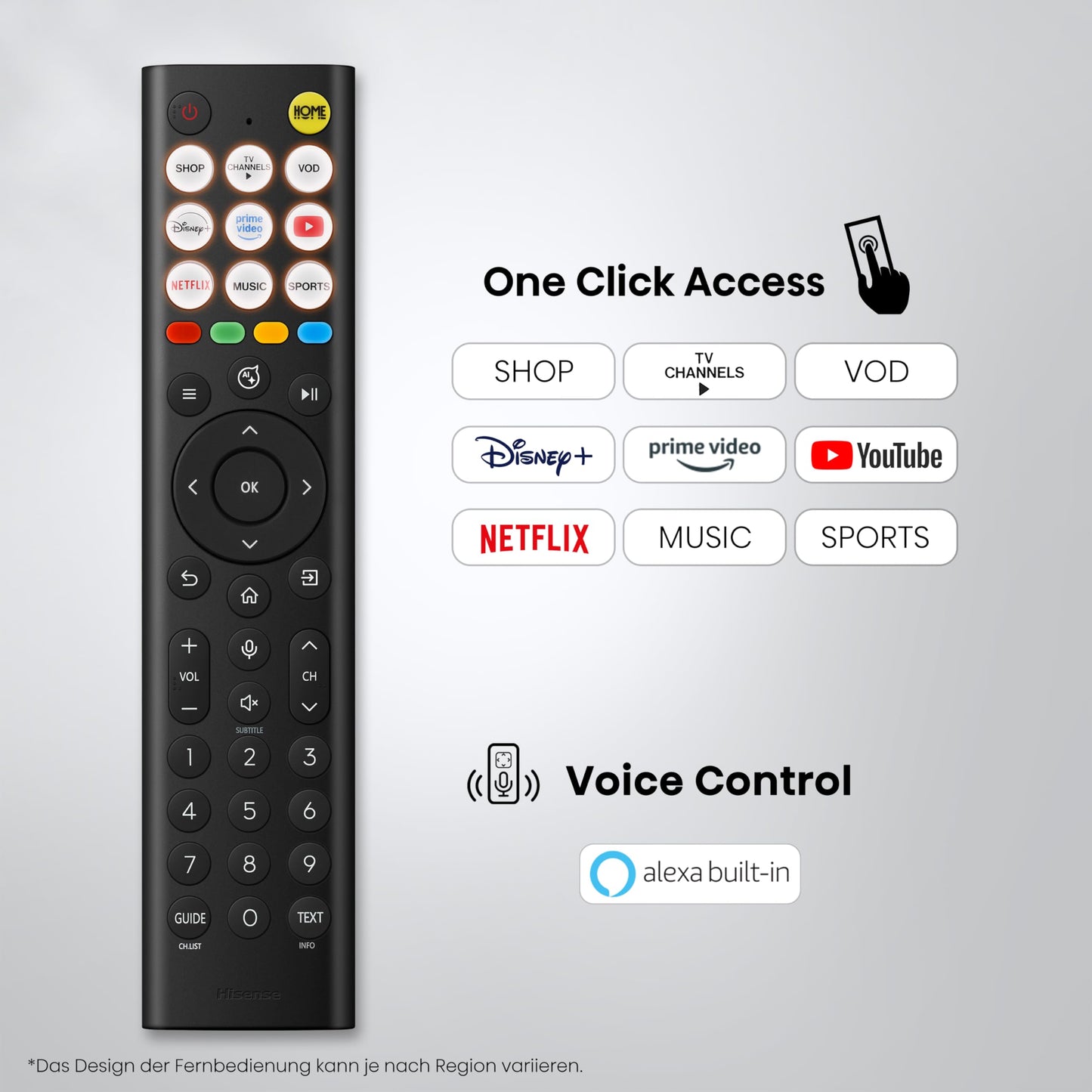 Hisense 58E7DS Fernseher 58 Zoll, 4K UHD QLED, Smart TV, Hi-View AI Engine, 60Hz Game Mode Plus, Dolby Vision IQ, HI-QLED Colour, Filmmaker Mode, AI Smooth Motion, Airplay, Sprachsteuerung[2026]