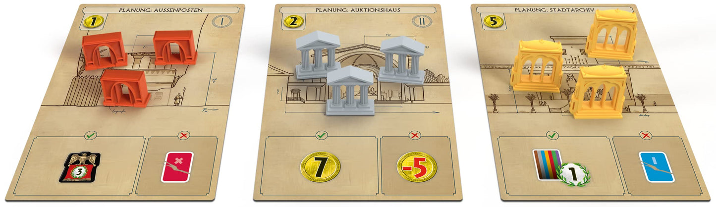 Asmodee | Repos Production | 7 Wonders – Edifice | Erweiterung | Kennerspiel | Strategiespiel | 3-7 Spieler | Ab 10+ Jahren | 30 Minuten | Deutsch