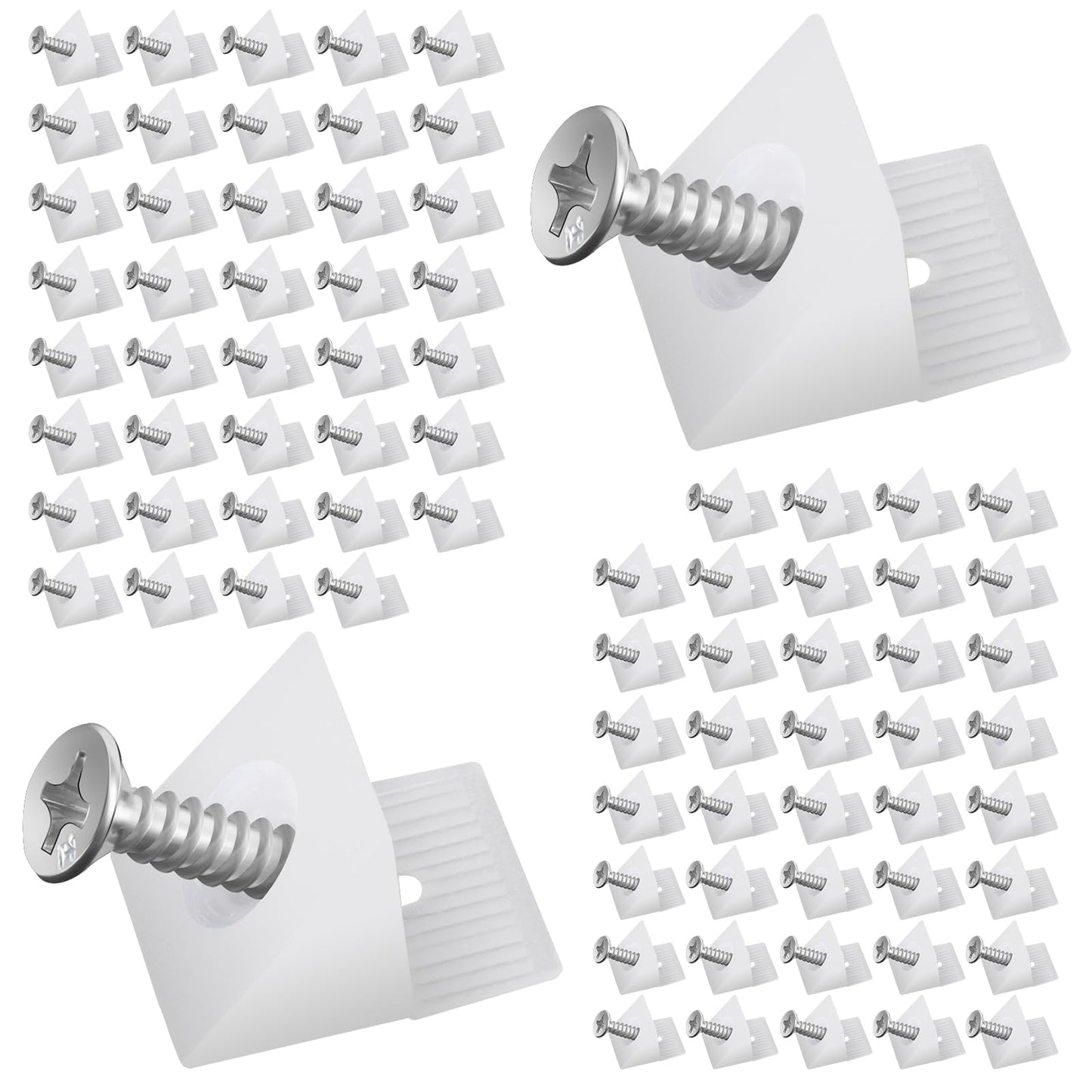 VFANDV Rückwandverbinder Set Kunststoff Schrauben Möbelbefestigung