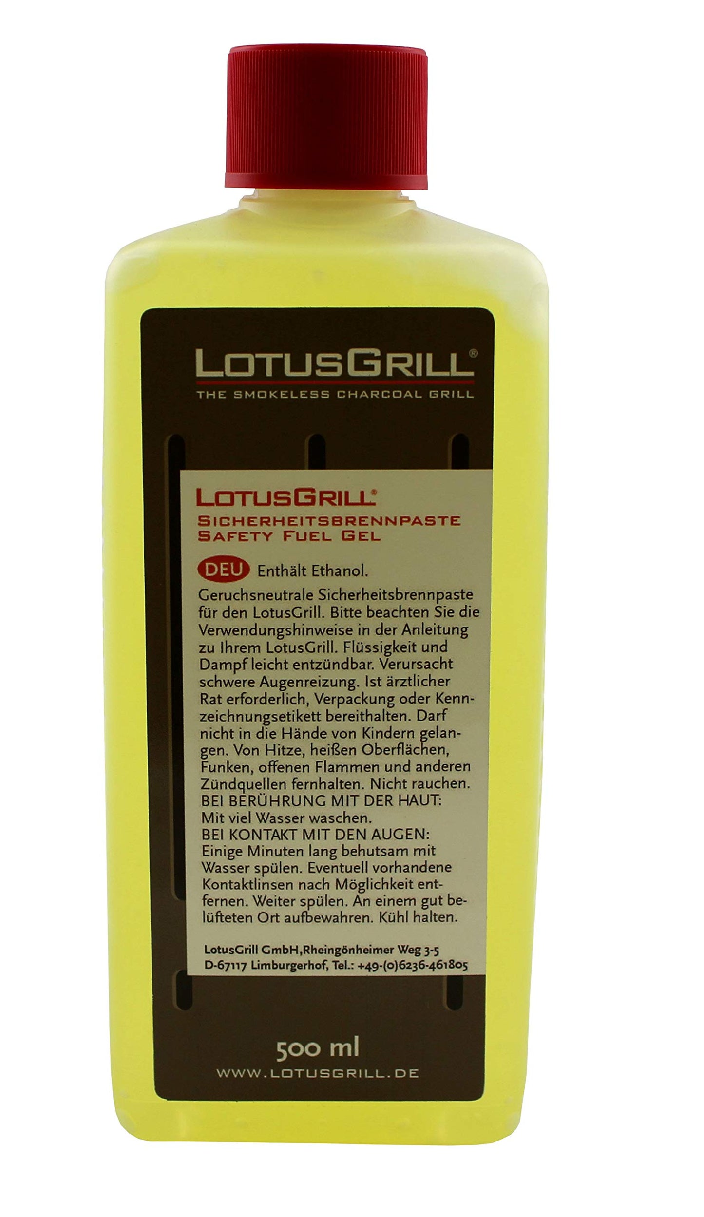 Sichere Brennpaste 500 ml für raucharmen Holzkohlegrill