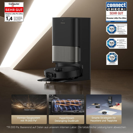 dreame L40s Pro Ultra – Saugroboter mit 19.000 Pa Power