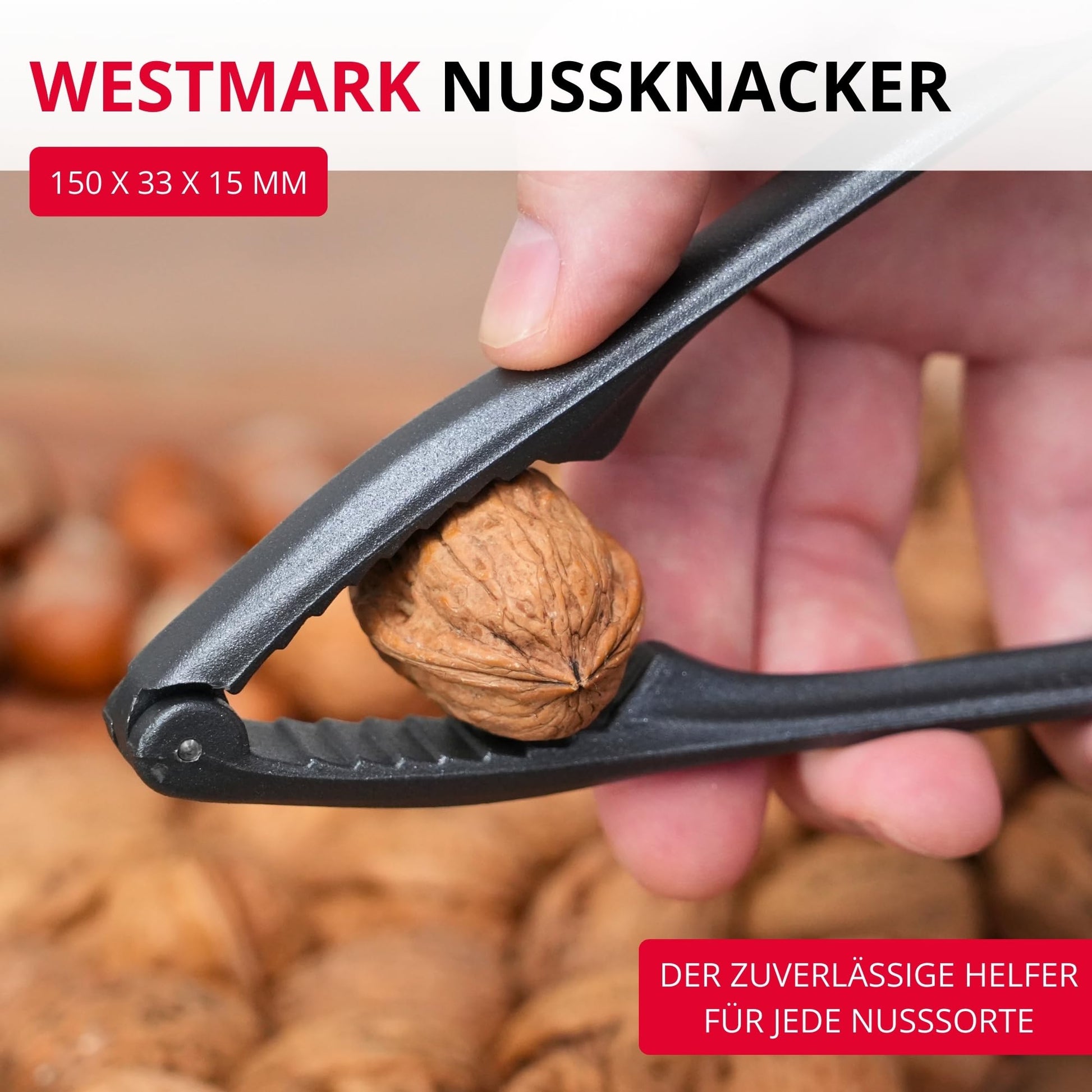 Westmark Nussknacker Herkules Anthrazit aus Aluminium mit Spezialbeschichtung-Westmark