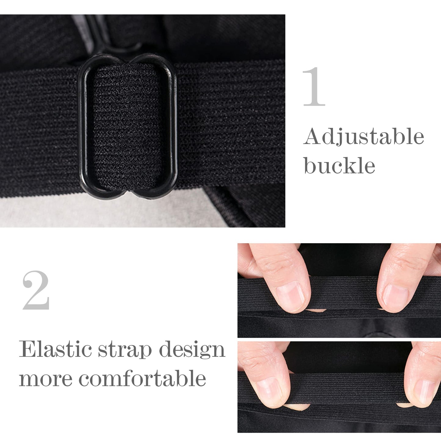 100 Prozent Seiden Schlafmaske mit verstellbaren Bändern goldenstern