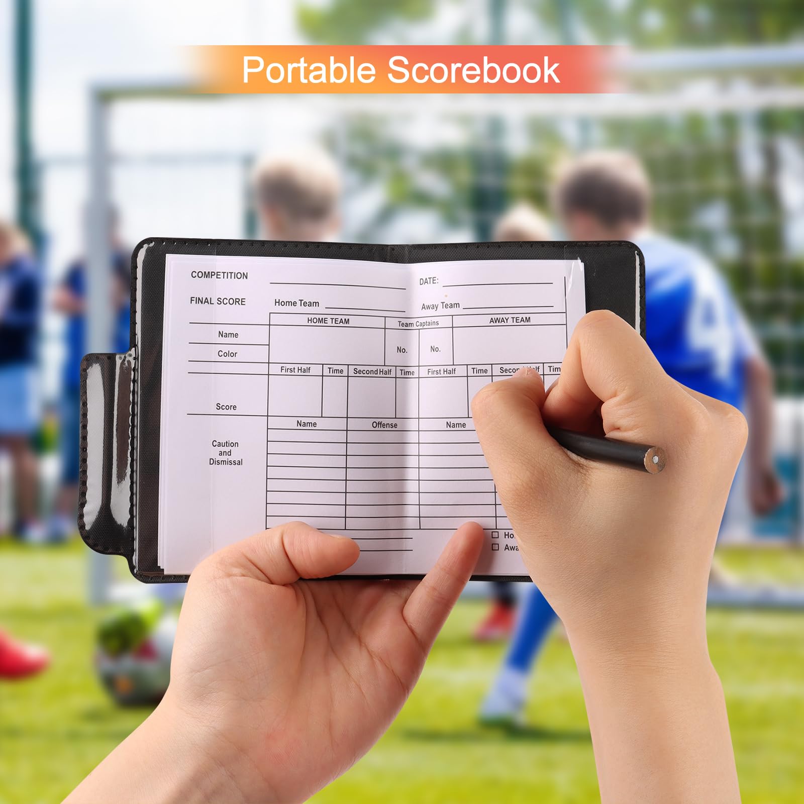 Fußball Schiedsrichter Set mit Karten Pfeifen Tasche und Spielberichtsbogen-KEWUZY