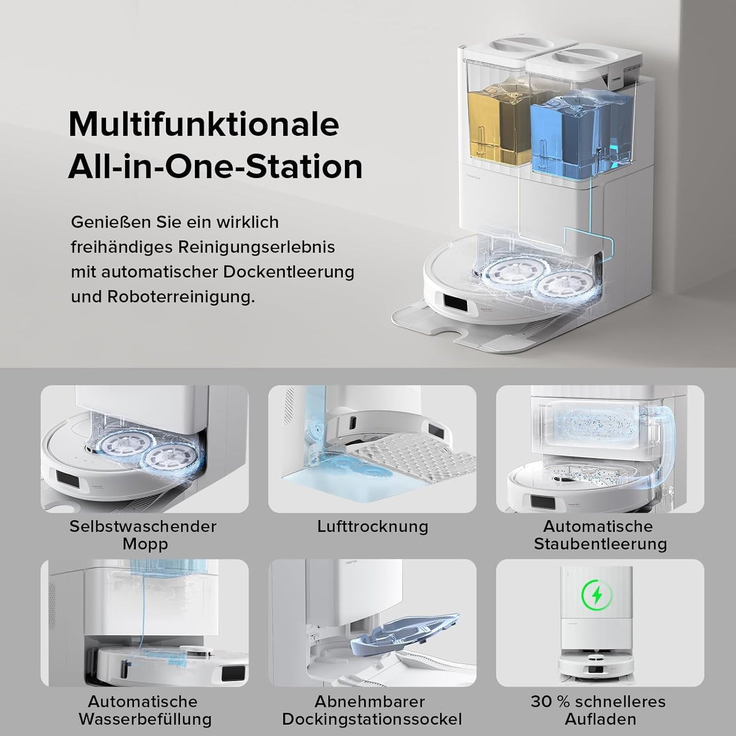 roborock Qrevo 8000Pa Saugroboter mit Wischfunktion
