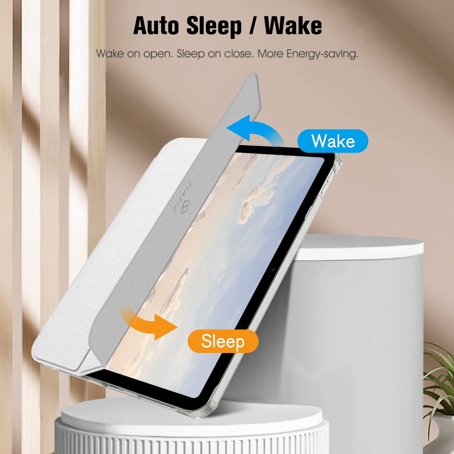 Ultradünne Schutzhülle für Tablets, 11 und 10,9 Zoll, Silber