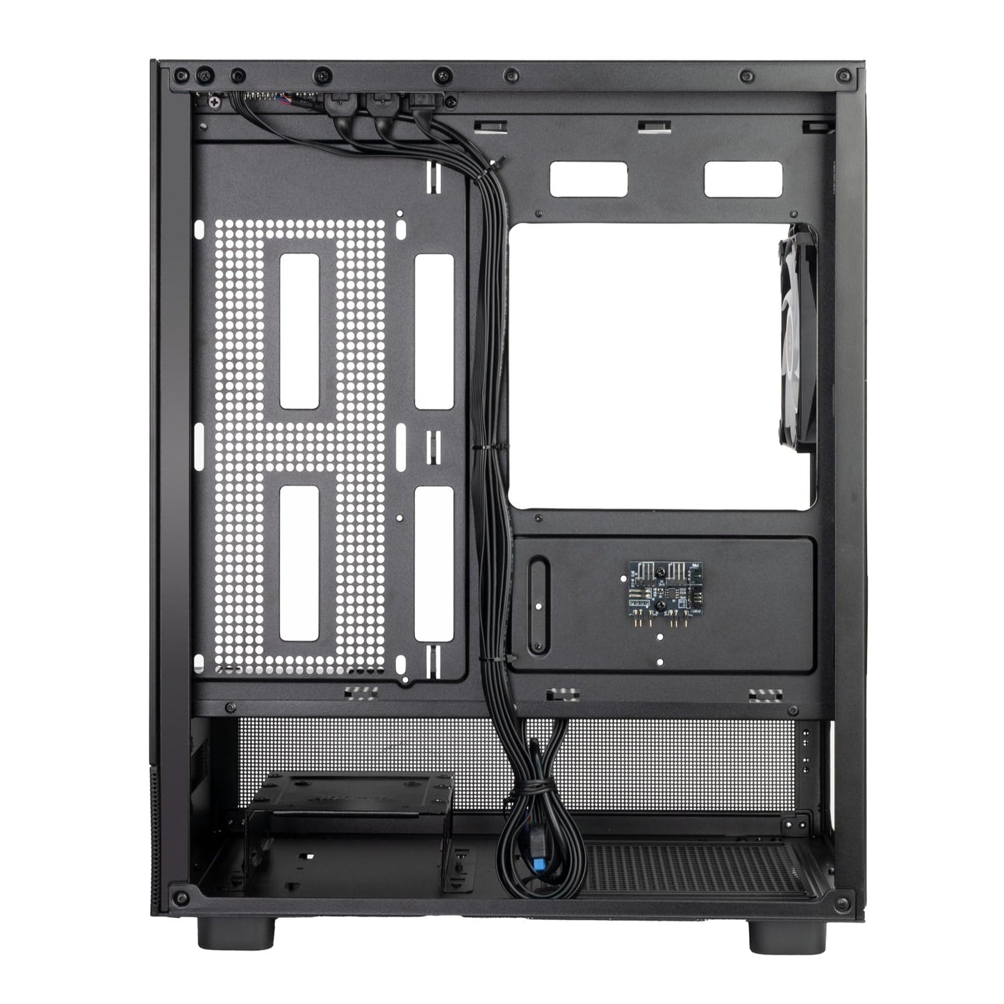 SilverStone Technology SST-LD04-B-ARGB - Lucid Serie, Panorama-Micro-ATX-Gehäuse mit beachtlichem 270°-Sichtfeld