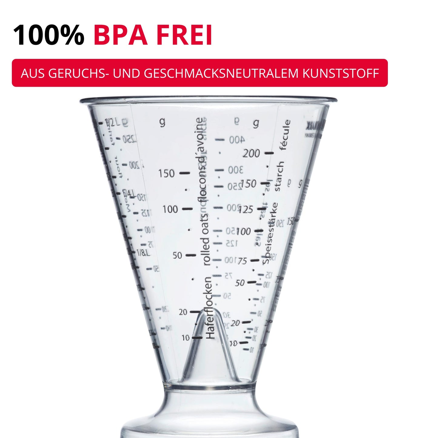 Westmark Messbecher Gerda mit Feinmesskegel und 0,5 Liter Fassungsvermögen-Westmark