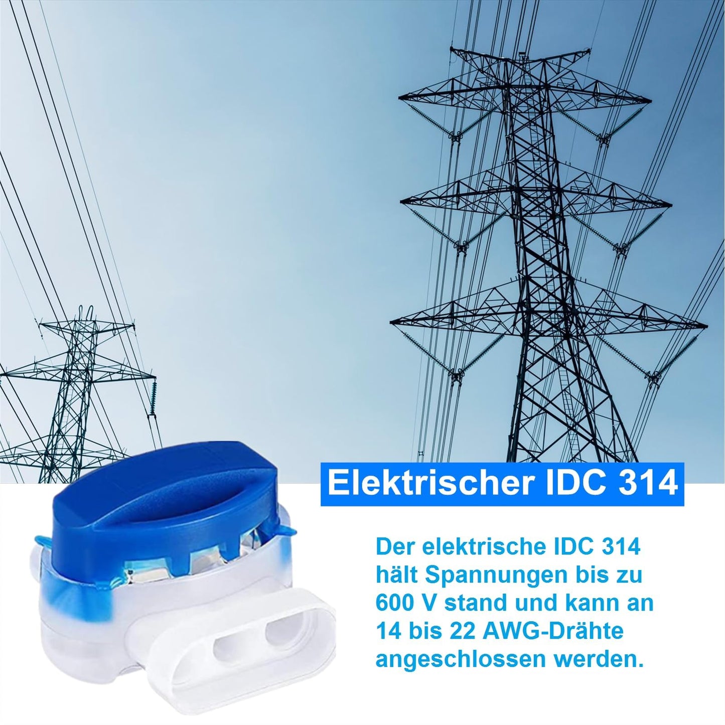 Kabelverbinder Set 20 Stück Wasserabweisend für Automower Rasenmäher