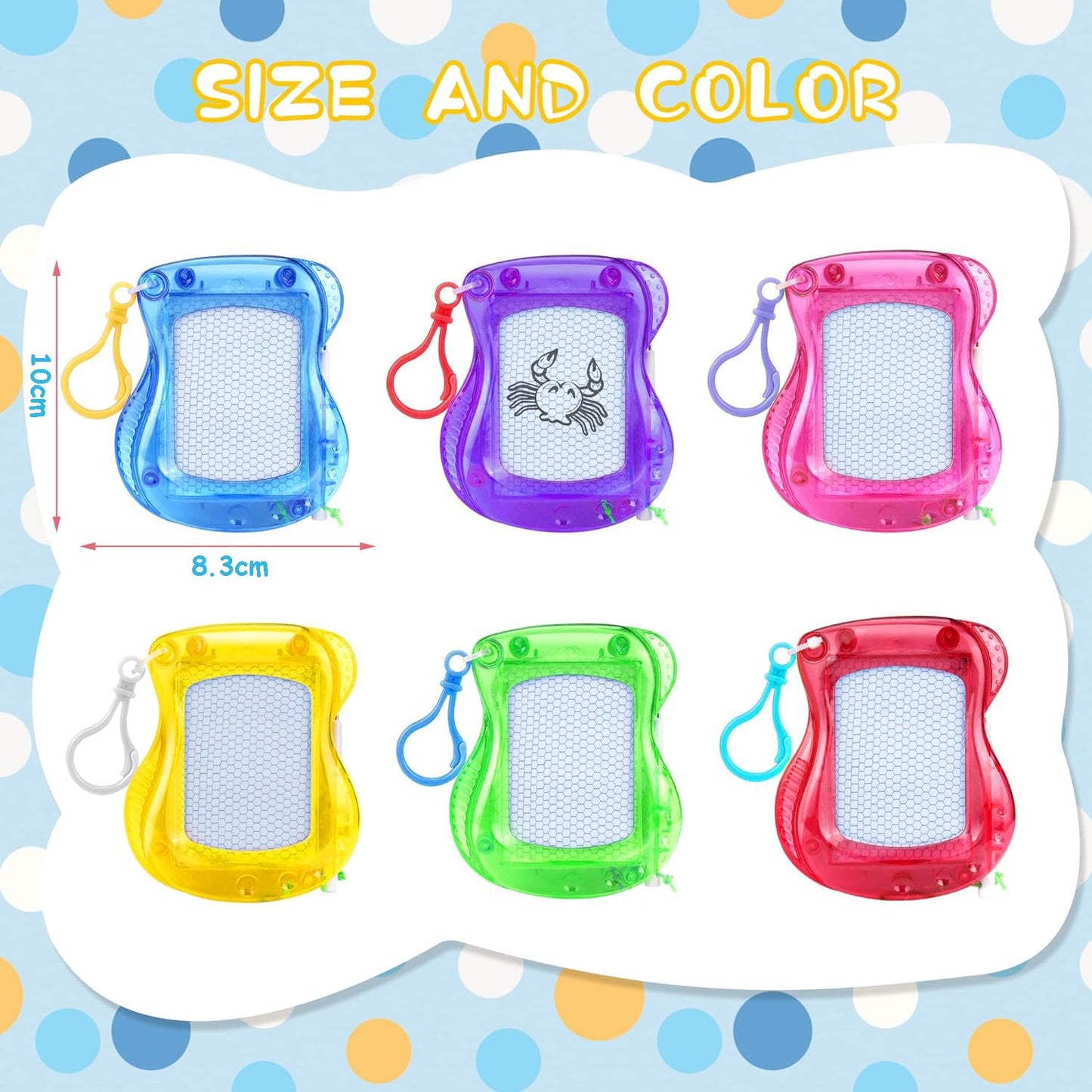 Mini Maltafel Set als Schlüsselanhänger für Kinder 12 Stück Kreatives Zeichnen