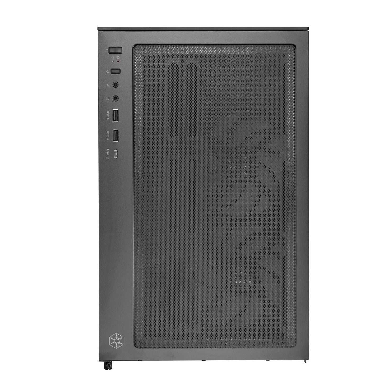 SilverStone Technology SST-LD04-B-ARGB - Lucid Serie, Panorama-Micro-ATX-Gehäuse mit beachtlichem 270°-Sichtfeld