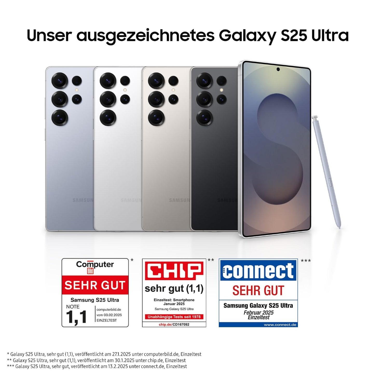 Samsung Galaxy S25 Ultra AI Smartphone mit Galaxy AI, Ohne Vertrag, Handy mit Android, 12 GB RAM, 256 GB Speicher, 200-MP-Kamera, Titanium Black, 3 Jahre Herstellergarantie [Exklusiv auf Amazon]