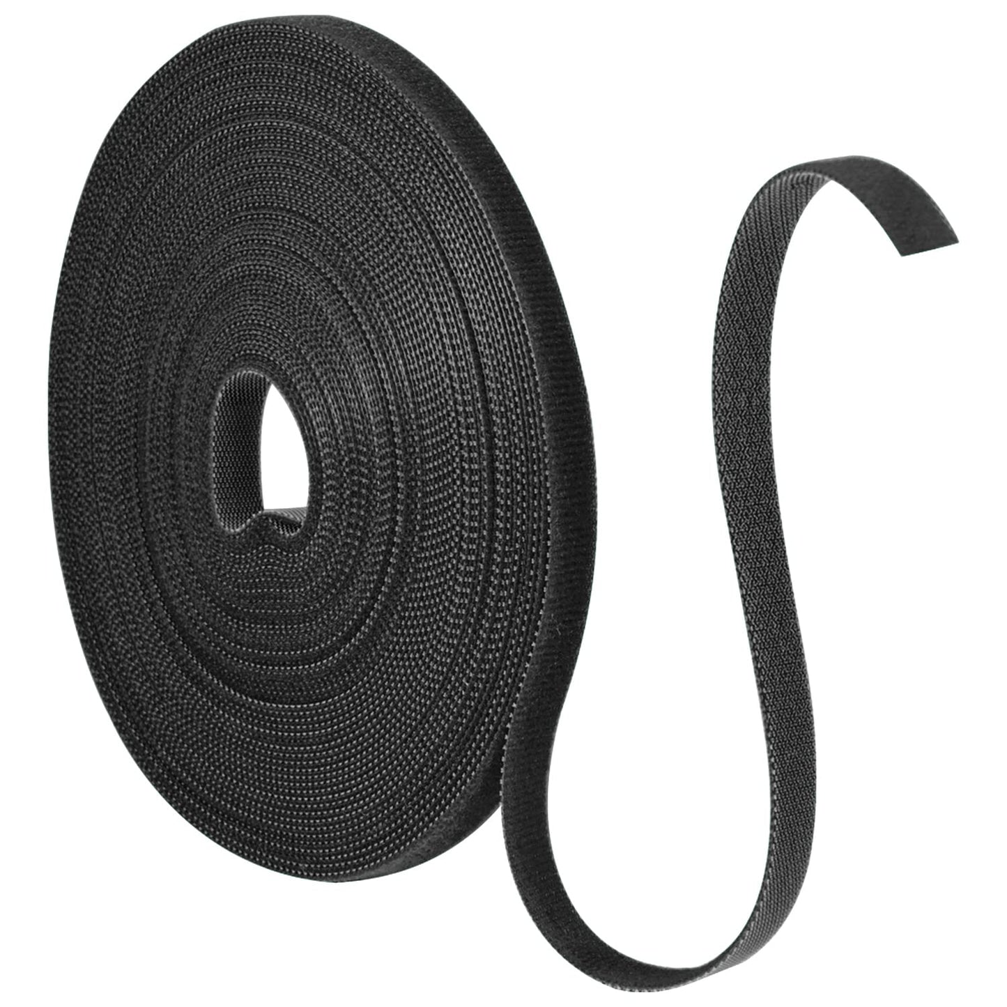15m Klett Kabelbinder 10mm Klettband Wiederverwendbar Kabel Organizer Schwarz-Yoosso