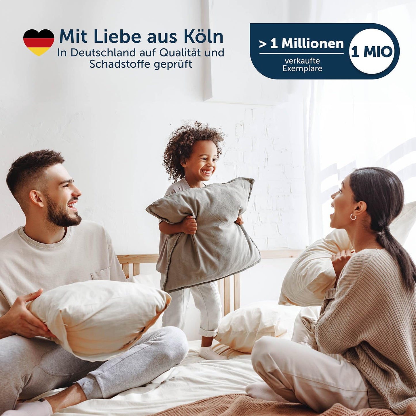 Blumtal Matratzenschoner 90x200cm - wasserdichte Matratzenauflage 90x200cm aus 80% Baumwolle - Oeko-TEX zert. Inkontinenzunterlage waschbar bis 95 °C - knisterfreier Bett Topper - Bettwanzen Schutz