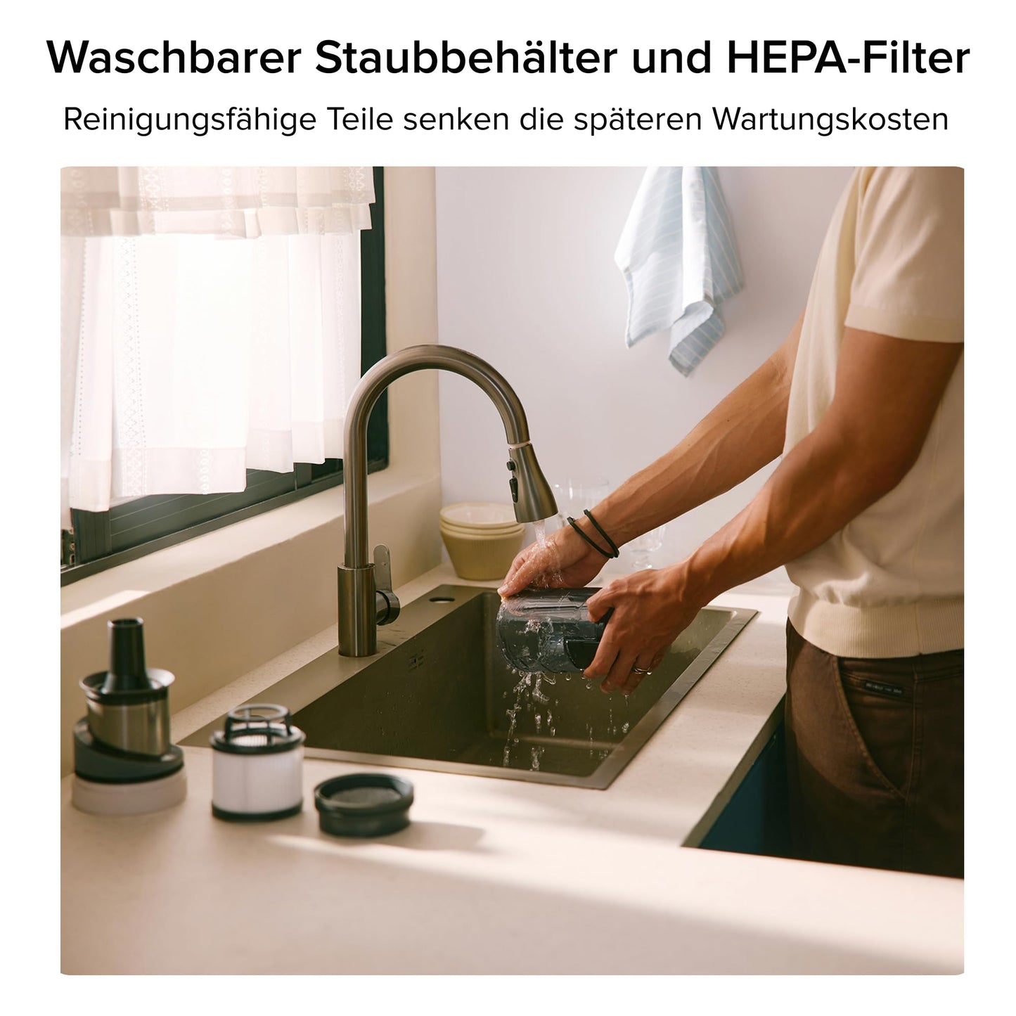 roborock H60 Akku Staubsauger, 27000Pa/300W/60 Min Akkusauger, 90° Flexibles Rohr, Staubsauger Kabellos, stielstaubsauger mit Anti-Tangle Bürste für Teppiche, Hartböden, Tierhaare, Auto