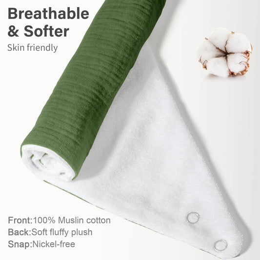 Weiche Baby Lätzchen aus Musselin Baumwolle 6er Set