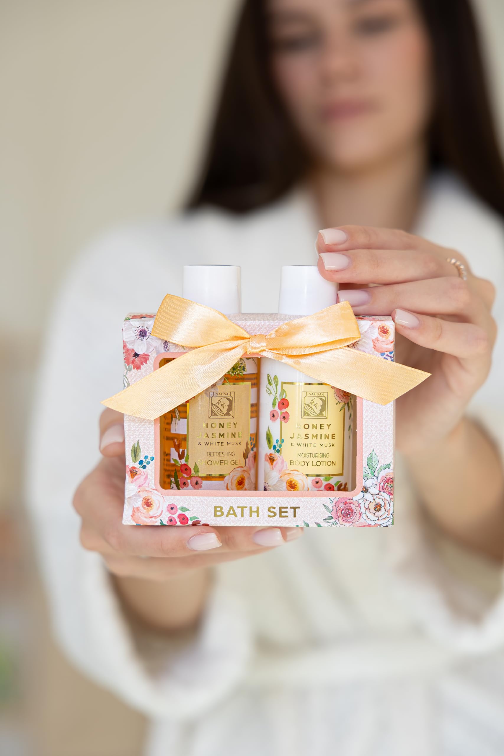 Accentra Duschset Frauen Geschenkset Honey Jasmine Pflegeset 2-teilig-accentra