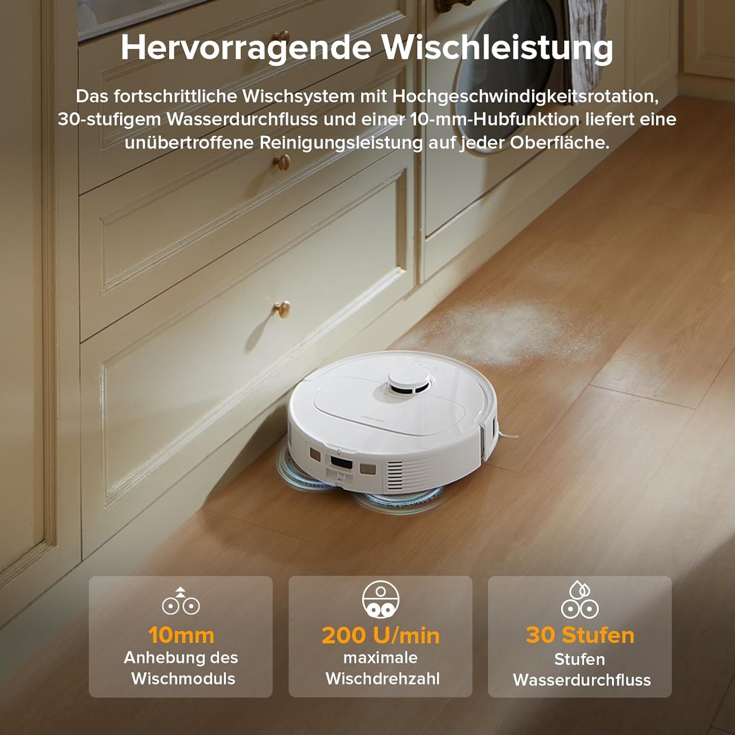 roborock Qrevo 8000Pa Saugroboter mit Wischfunktion